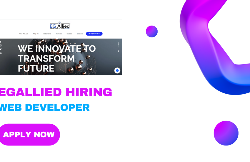 Egallied Hiring for Web Developer