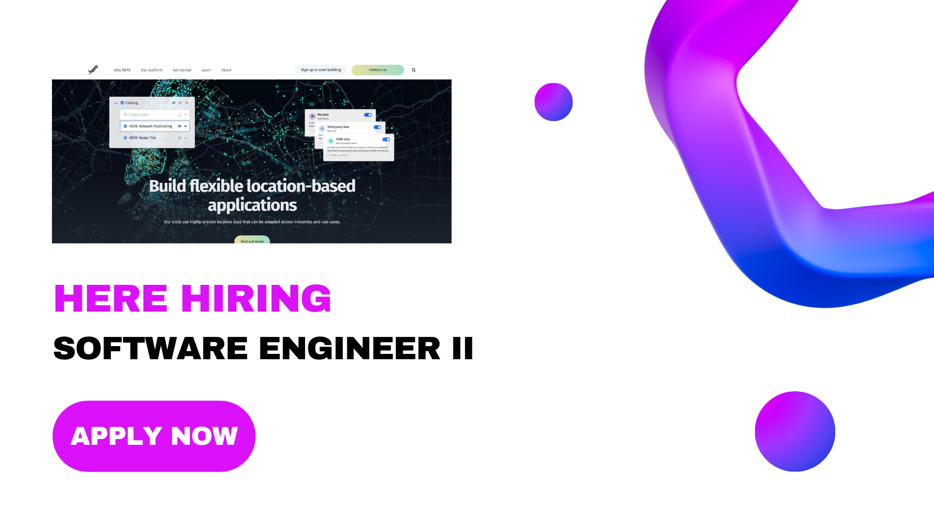 HERE Hiring For Software Engineer