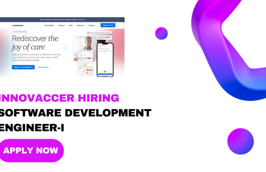 Innovaccer Hiring for Software Development