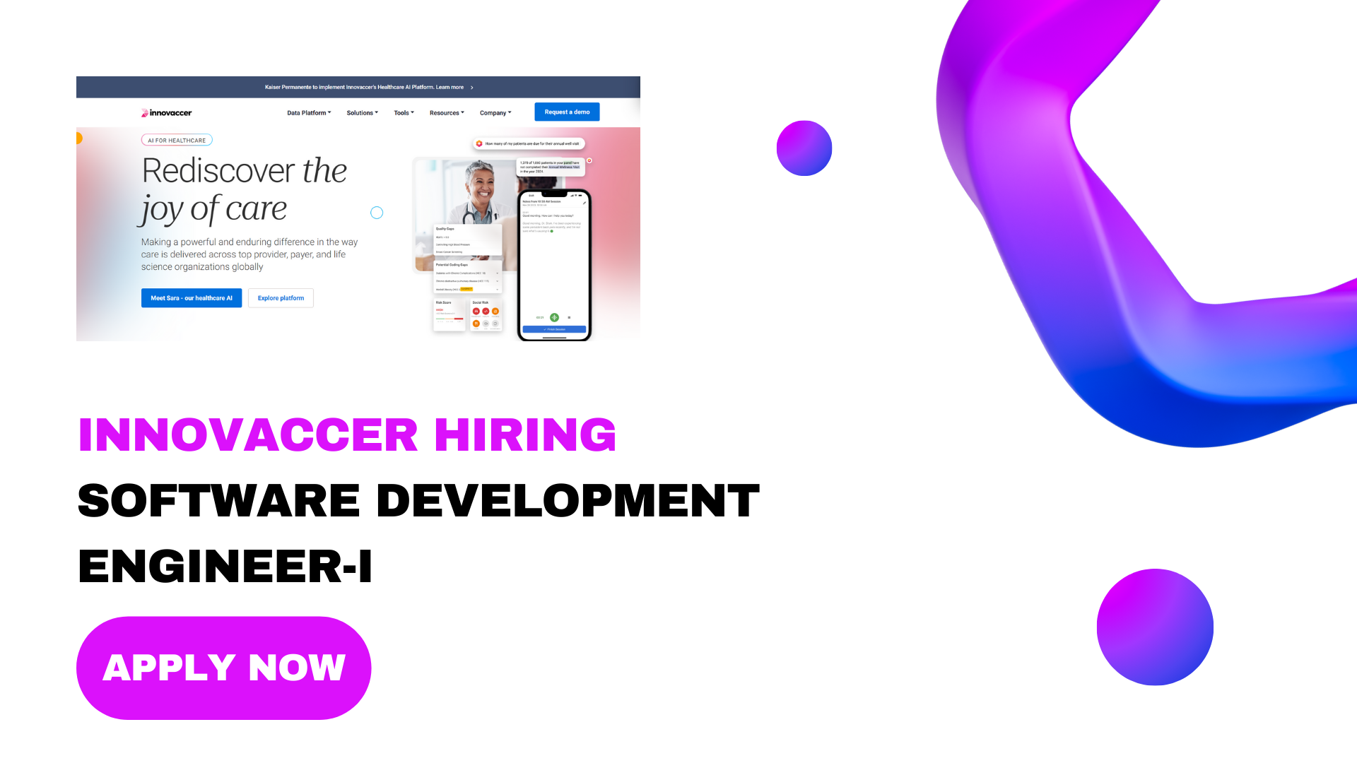 Innovaccer Hiring for Software Development