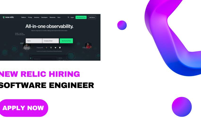 New Relic Hiring for Software Engineer