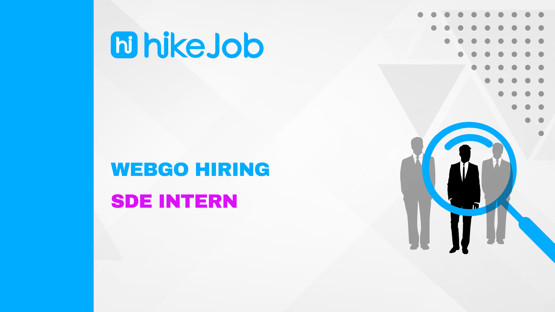 WebGo Hiring for SDE Intern